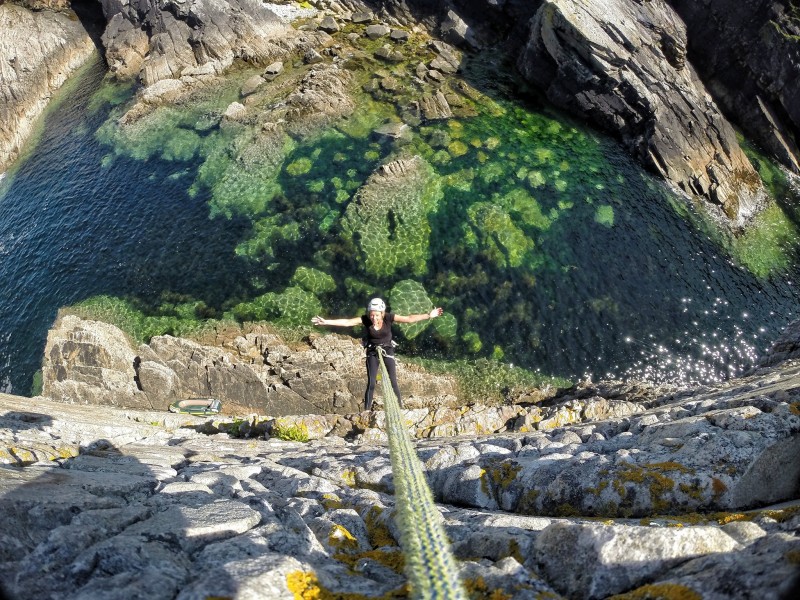 Unique Ascent specialise in providing exceptional outdoor activities and mountain training courses with a difference - rock climbing whilst staying at Fairgreen Cottages, Dungloe, County Donegal, Ireland